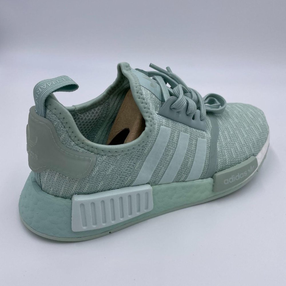 Adidas NMD R1 Green / White Womens Shoes - Picture 8 of 8